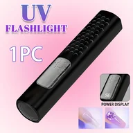 Lampy UV do paznokci - TEMU 1szt Lampa do Wzmacniania Paznokci Ręczna z Funkcją Timerem (20 Sekund/60 Sekund), Łatwa w Przenoszeniu, Ładowana przez USB, Wyświetlacz Mocy, - miniaturka - grafika 1
