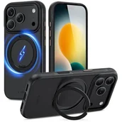 Etui i futerały do telefonów - Etui TECH-PROTECT Quantum Standlock MagSafe do Apple iPhone 17 Pro Czarny - miniaturka - grafika 1