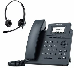 Telefon VoIP z słuchawką call center Yealink T30P + Platora Pro-D - Telefonia VoIP - miniaturka - grafika 1