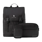 Plecaki - Plecak podróżny Puccini Adventure Collection, 27 l, modułowy, czarny - miniaturka - grafika 1