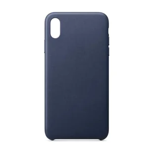 Eco Hurtel Leather skórzane etui pokrowiec ze skóry ekologicznej iPhone 11 Pro Max granatowy - Niebieski Granatowy - Etui i futerały do telefonów - miniaturka - grafika 1