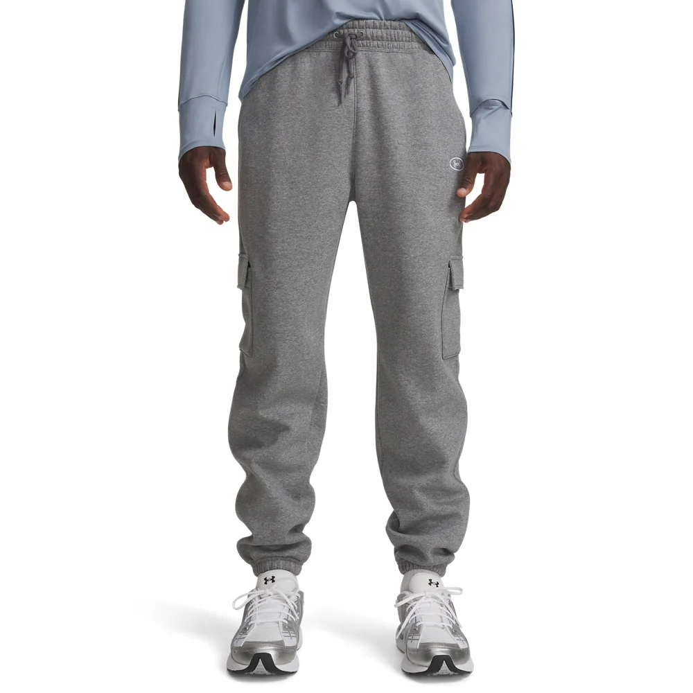 Spodnie dresowe męskie szare Under Armour Rival Fleece Cargo XL