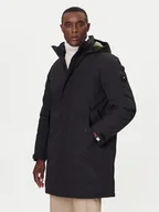 Płaszcze męskie - Tommy Hilfiger Płaszcz przejściowy MW0MW41362 Czarny Regular Fit - miniaturka - grafika 1