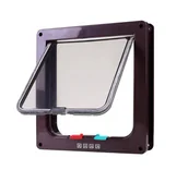 Pozostałe akcesoria dla kotów - Drzwiczki Klapa Na Drzwi Dla Kota Psa Do 6Kg S (Brązowe) Nice Life - miniaturka - grafika 1