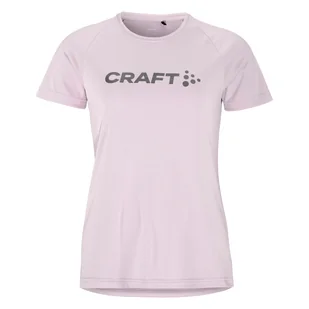 Damska Koszulka z krótkim rękawem CRAFT CORE ESSENCE LOGO TEE W 1911785-746000 – Fioletowy - Koszulki i topy damskie - miniaturka - grafika 1
