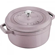 Garnki - Garnek żeliwny Okrągły 3.8l Kwiat Wiśni La Cocotte Staub - miniaturka - grafika 1