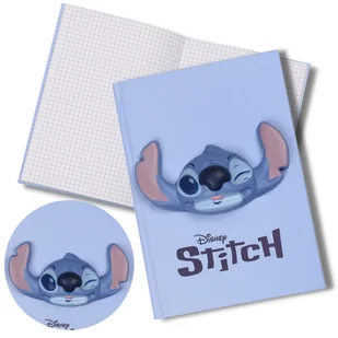DISNEY Stitch Zeszyt/notes w kratkę, w niebieskiej oprawie A5 - Szkolne artykuły papiernicze - miniaturka - grafika 1