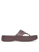 Klapki i japonki damskie - Calvin Klein Japonki One Piece Eva Flip Flop Thong HW0HW02957 Brązowy - miniaturka - grafika 1