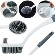 Miotły, szufle, mopy - SILIKONOWA SZCZOTKA DO MYCIA NACZYŃ GARCZKÓW PATELNI OWOCÓW WARZYW - miniaturka - grafika 1