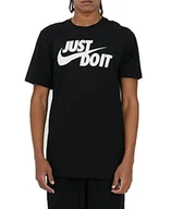 Koszulki męskie - Nike Męski T-shirt Sportswear Jdi czarny czarny/biały XS - miniaturka - grafika 1