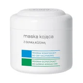 Maseczki do twarzy - Ziaja Pro Pro maska kojąca z glinką różową program oczyszczający i do cery naczyniowej 200ml - miniaturka - grafika 1