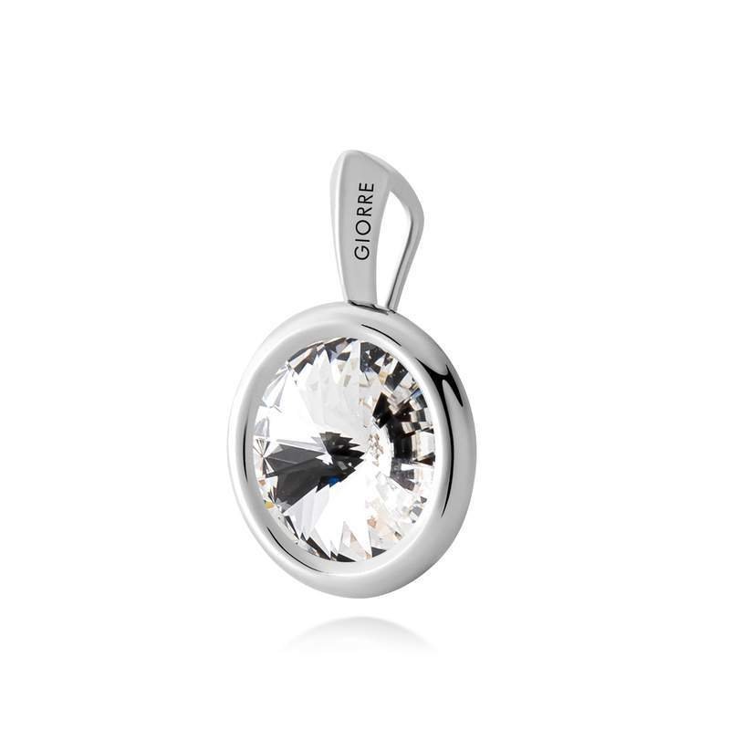 Srebrny wisiorek z kryształem Rivoli