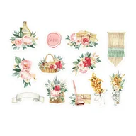 Scrapbooking - Zestaw elementów Flowerish, 12szt. - miniaturka - grafika 1
