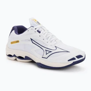 Buty do siatkówki męskie Mizuno Wave Lightning Z7 white/blue ribbon/mp gold - Buty sportowe męskie - miniaturka - grafika 1