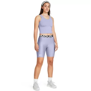Damskie kolarki treningowe Under Armour UA HG Authentics 8in Short - fioletowe - UNDER ARMOUR - Spodnie sportowe damskie - miniaturka - grafika 1