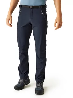 Odzież trekkingowa męska - Regatta Spodnie funkcyjne "Xert III" w kolorze granatowym - grafika 1