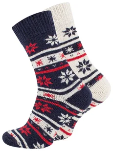 Skarpety termiczne z wełną grube miękkie 2pary 43/46 - Skarpetki męskie - miniaturka - grafika 1