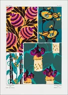 Plakaty - Vintage floral patterns, Art Nouveau, E. A. Séguy -  plakat Wymiar do wyboru: 50x70 cm - miniaturka - grafika 1