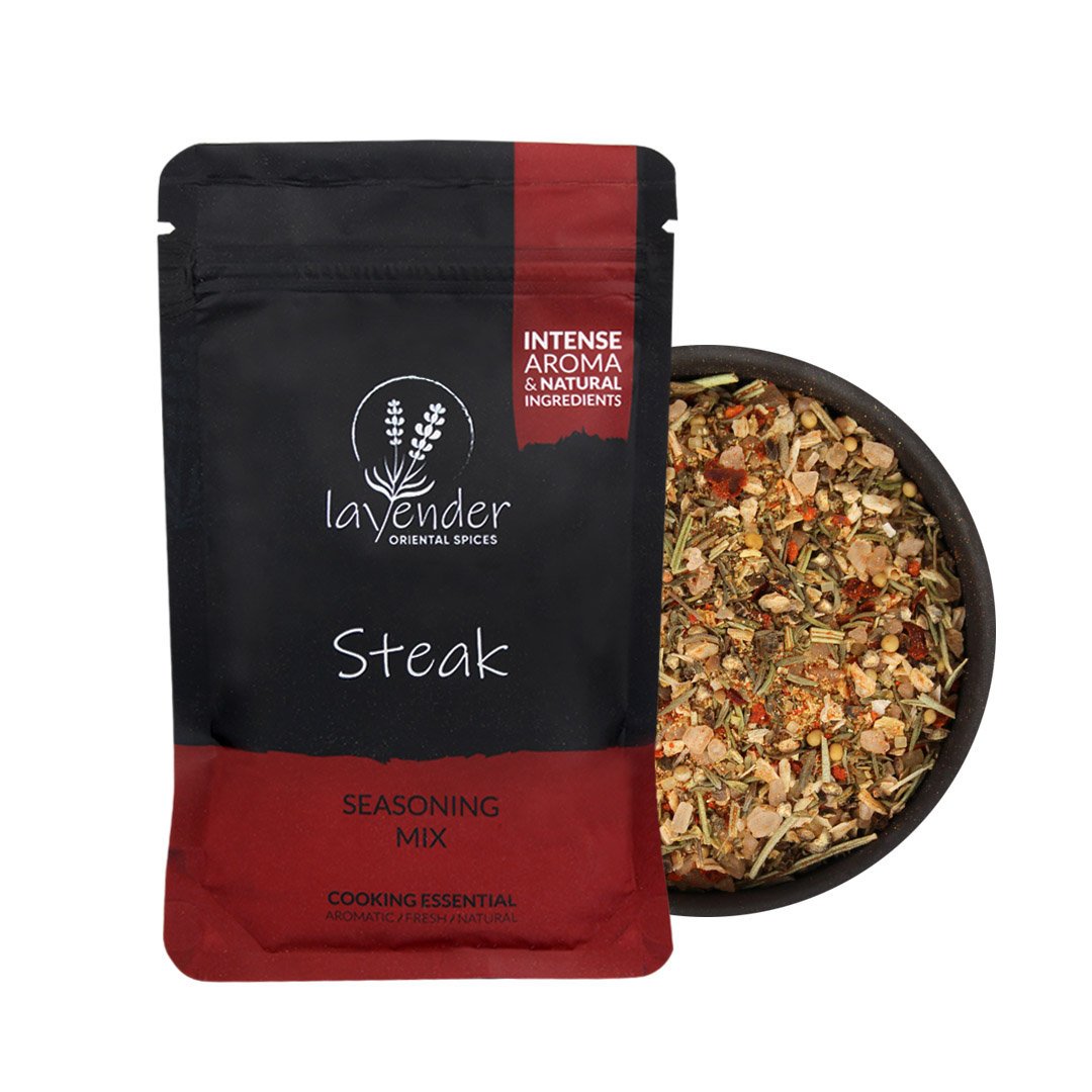 Steak - Przyprawa do Steka & Pieczeni Mięsnych, Ryb Grillowanych 110g Lavender Spices