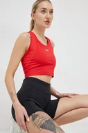 Koszulki sportowe damskie - Reebok top treningowy Lux Perform kolor czerwony - miniaturka - grafika 1