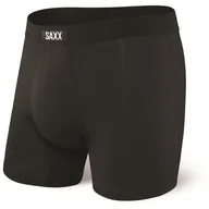 Majtki męskie - Bokserki Saxx Ultra Boxer Fly (black) Rozmiar: M / Kolor: czarny - miniaturka - grafika 1
