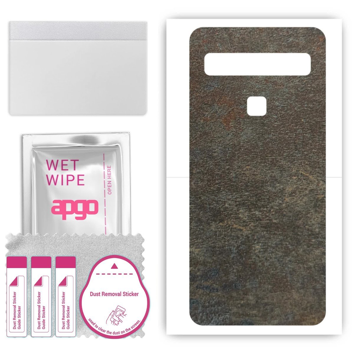 Folia naklejka skórka strukturalna na TYŁ do TCL 10L - Kamień Księżycowy - apgo SKINS