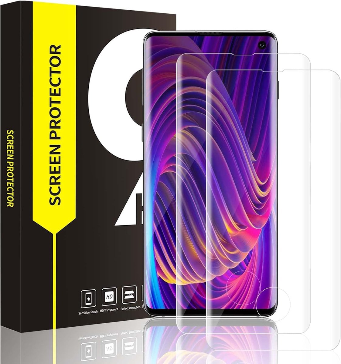 2x SZKŁO HARTOWANE 9H DO SAMSUNG GALAXY S10 OCHRONNE SOLIDNE WYTRZYMAŁE