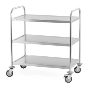 Wózek kelnerski 3-półkowy ze stali nierdzewnej uchwyt o profilu okrągłym 860x540x940 mm TECHNICA, Silver Line - Wózki na żywność Wózek kelnerski 3-półkowy ze stali nierdzewnej uchwyt o profilu okrągłym 860x540x940 mm TECHNICA, Silver Line - Wózki na żywność - miniaturka - grafika 1