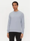 Bluzy męskie - Calvin Klein Bluza Nano Logo K10K112870 Niebieski Regular Fit - miniaturka - grafika 1