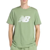 Koszulki męskie - Koszulka męska New Balance MT43906AAR - zielona - miniaturka - grafika 1