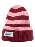 Czapki damskie - ELBSAND Czapka beanie "Norid" w kolorze czerwono-różowym - miniaturka - grafika 1
