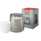 Świeczniki - Zestaw świecznik z wymiennym wkładem Cypress Amber 20 h - miniaturka - grafika 1