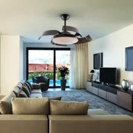 Wentylatory sufitowe - Schuller Valencia Wentylator sufitowy Enzo LED ściemniany CCT czarny - miniaturka - grafika 1