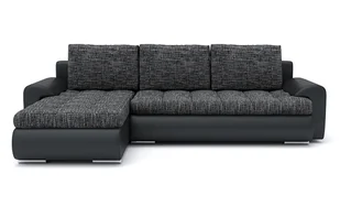 Narożnik rozkładany do salonu, lewy, Tokio VI, 230x155x75 cm, popiel, czarny - Narożniki Narożnik rozkładany do salonu, lewy, Tokio VI, 230x155x75 cm, popiel, czarny - Narożniki - miniaturka - grafika 1