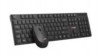 Zestawy myszka + klawiatura - C-Tech C-TECH klawiatura z myszą WLKMC-03, Bezdrátowy set 2.4GHz, CZ, czarny - miniaturka - grafika 1