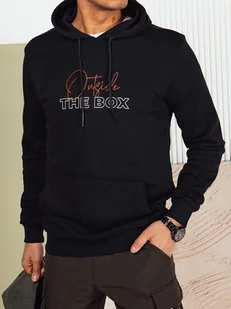 Bluza męska z kapturem czarna Dstreet BX5715-XXL - Bluzy męskie - miniaturka - grafika 1