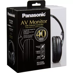 Panasonic RP-HT265E-K czarne - Słuchawki - miniaturka - grafika 2