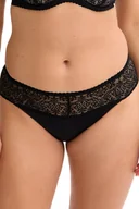 Majtki damskie - Figi damskie z koronką Malika 039 czarne 3XL - miniaturka - grafika 1