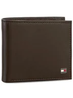 Portfele - Tommy Hilfiger Duży Portfel Męski Eton Mini Cc Wallet AM0AM00655 Brązowy - miniaturka - grafika 1