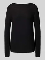 Swetry damskie - Sweter z dzianiny o kroju regular fit z czystej bawełny - miniaturka - grafika 1