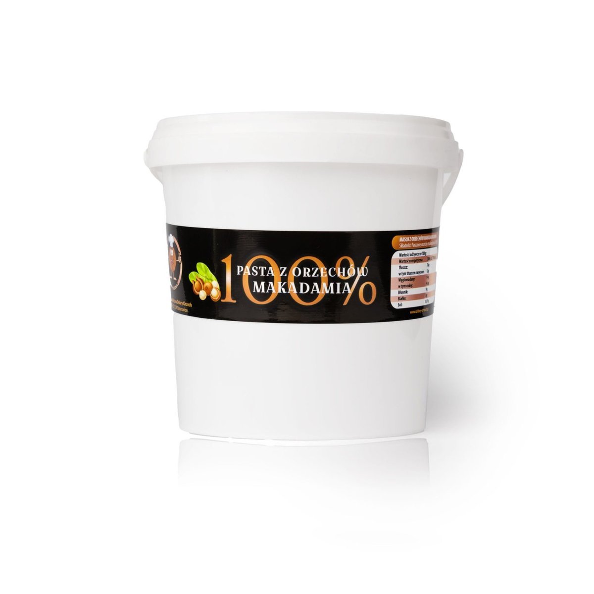 Pasta z orzechów makadamia 100 % 4kg