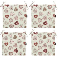 Poduszki na krzesła - Zestaw Poduszek Na Krzesło Daria 40 494 (4 Szt.) - miniaturka - grafika 1