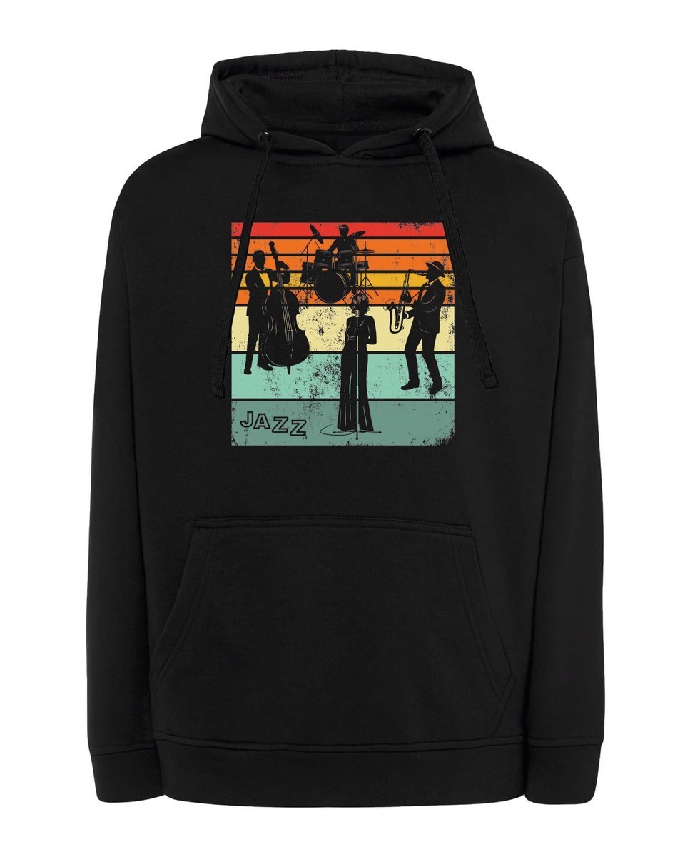 Bluza z kapturem JAZZ Muzyka Koncert Kolory Czarny L