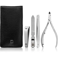 Akcesoria do paznokci - Zwilling Classic Inox etui ze skóry bydlęcej z zatrzaskiem, 4-częściowy, czarny 97438-004-0 - miniaturka - grafika 1