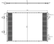 Akcesoria do klimatyzacji i ogrzewania - Skraplacz, klimatyzacja NRF 350472 - miniaturka - grafika 1