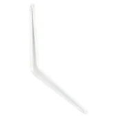 Zawiasy, okucia i inne akcesoria - Wspornik stalowy biały 35 cm - miniaturka - grafika 1