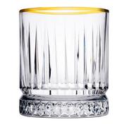 Szklanki - Komplet 4 szklanek ze złotym rantem ELYSIA 210 ml PASABAHCE - miniaturka - grafika 1