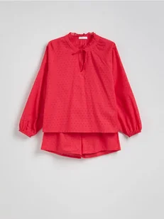 Reserved - Dwuczęściowa piżama ze wzorem - czerwony - Moda i Uroda OUTLET - miniaturka - grafika 1
