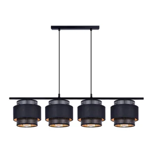 Czarna lampa wisząca, listwa nad podłużny stół K-5283 z serii AMOS - Lampy sufitowe - miniaturka - grafika 1