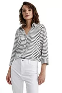 Koszule damskie - DeFacto Koszula damska z tkaniny bawełnianej z długimi rękawami, écru, 3XL - miniaturka - grafika 1